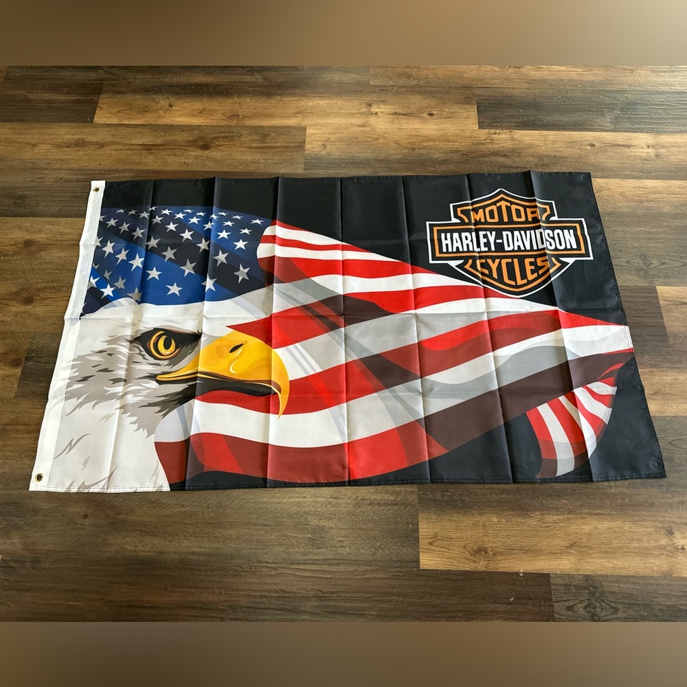 Harley Davidson flag 3 by 5 feet outdoor banner new in package